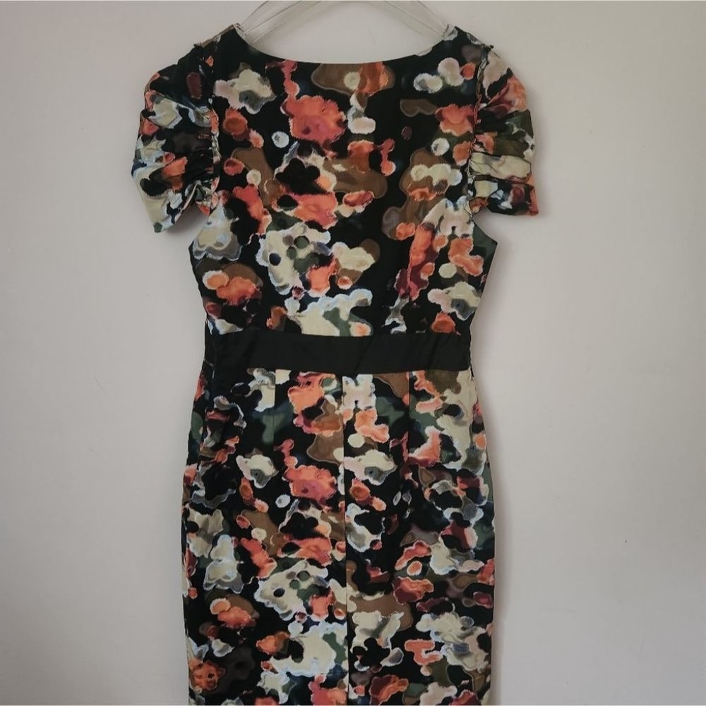 *SOLD* ANTHRO | Moulinette Soeurs Pittore silk/cotton dress watercolor sz 8 - Picture 6 of 6